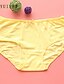 cheap Panties-Women&#039;s Cotton Shaping Panty Print White Black Yellow