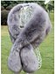 billige Frakker og trenchcoats til kvinder-Dame Fest / Vintage Rektangulært tørklæde - Ensfarvet