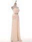 cheap Evening Dresses-A-Line Strapless Floor Length Chiffon Prom Formal Evening Military Ball Wedding Party Dress with Beading