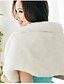 halpa Naisten huivit-Women&#039;s Faux Fur White One-Size