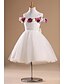 baratos Vestidos para Menina das Flores de Casamento-Flower Girl Dress - Princesa Coquetel Sem Mangas Cetim/Tule