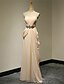 cheap Evening Dresses-A-Line Strapless Floor Length Chiffon Prom Formal Evening Military Ball Wedding Party Dress with Beading