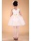 cheap Cufflinks-Princess Knee Length Flower Girl Dress - Satin / Tulle Sleeveless Bateau Neck with Bow(s) / Sash / Ribbon / Flower by