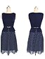 cheap Women&#039;s Dresses-Layi    Women&#039;s European Waisted Dots Sleeveless Dress