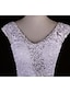 abordables Vestidos de novia-Trompeta / Sirena Tallas pequeñas / Tallas Grandes Vestido de Boda Larga / Hasta el Suelo Cuello en V Encaje con