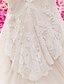 cheap Wedding Dresses-Mermaid / Trumpet Sweetheart Neckline Court Train Lace / Tulle Made-To-Measure Wedding Dresses with Appliques / Tiered by LAN TING BRIDE® / See-Through