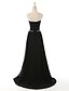cheap Evening Dresses-Formal Evening Dress A-line Scoop Sweep / Brush Train Chiffon with Beading