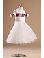 baratos Vestidos para Menina das Flores de Casamento-Flower Girl Dress - Princesa Coquetel Sem Mangas Cetim/Tule