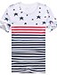 cheap Men&#039;s Tees &amp; Tank Tops-Print T-shirt - Cotton Casual Plus Size White / Navy Blue / Gray