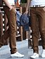 abordables Chinos-Homme pantalon de costume Chino Pantalon Couleur Pleine Toute la longueur Formel Entreprise du quotidien Coton basique Chino Mince Vin Noir Micro-élastique / Printemps / Automne / Fin de semaine