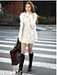 cheap Women&#039;s Furs &amp; Leathers-Women&#039;s Spring Winter Vest Going out Fashion Solid Colored White XS / S / M