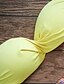 ieftine Costume de baie pentru femei-Pentru femei Ciucure Solid Ciucure Boho Bikini Costume de Baie Costum de baie - Abstract S M L Galben