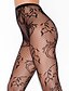 cheap Socks &amp; Hosiery-Women’s Black Sheer Floral Swirl Fishnet Pantyhose