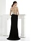 cheap Special Occasion Dresses-Mermaid / Trumpet Spaghetti Strap Floor Length Spandex Formal Evening Dress with Beading / Crystals by TS Couture®