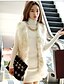cheap Women&#039;s Furs &amp; Leathers-Women&#039;s Spring Winter Vest Going out Fashion Solid Colored White XS / S / M