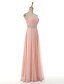 cheap Evening Dresses-A-Line Strapless Floor Length Chiffon Prom Holiday Dress with Beading