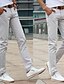 economico Chino-Per uomo pantaloni della tuta Chino Pantaloni Tinta unita Lunghezza intera Formale Attività commerciale Giornaliero Cotone Essenziale Chino Taglia piccola Vinaccia Nero Media elasticità / Primavera