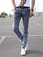 cheap Men&#039;s Pants-Casual Pants - Solid Colored Cotton / Denim Gray