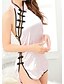 abordables Lencería sexy-Women&#039;s Backless Plus Size Erotic Teddy Nightwear Solid Colored Pink S M L