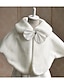 cheap Wraps &amp; Shawls-Sleeveless Capelets Faux Fur Wedding / Party Evening / Casual Kids&#039; Wraps With Rhinestone / Bowknot
