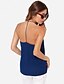 cheap Tank Tops &amp; Camis-Women&#039;s Daily Street chic Tank Top - Solid Colored Backless Halter Neck Purple