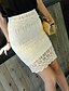 cheap Women&#039;s Skirts-Women&#039;s Lace Sexy/Casual Inelastic Thin Midi Skirts (Lace)