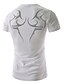abordables Hauts de Homme-Tee-shirt Homme,Couleur Pleine Imprimé Chic &amp; Moderne