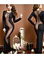 cheap Sexy Lingerie-Women&#039;s Mesh Erotic Ultra Sexy Nightwear Solid Colored Black One-Size