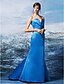 cheap Special Occasion Dresses-Mermaid / Trumpet Elegant Formal Evening Dress Sweetheart Neckline Sleeveless Sweep / Brush Train Satin with Criss Cross 2020