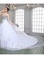 Χαμηλού Κόστους Νυφικά Φορέματα-Αίθουσα Φορεματα για γαμο Γραμμή Α Καρδιά Αμάνικο Πολύ μακριά ουρά Οργάντζα Νυφικά φορέματα Με Κρυσταλλάκια Χάντρες Καλοκαίρι 2023 Γαμήλιο Πάρτυ, Γυναικεία Ρούχα
