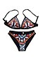 cheap Women&#039;s Swimwear-Women&#039;s Swimwear Bikini Swimsuit Print Geometric Screen Color Bathing Suits / Sexy