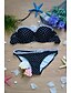 cheap Women&#039;s Swimwear &amp; Bikinis-Women&#039;s Swimwear Bikini Swimsuit Polka Dot Black Red Halter Neck Bathing Suits Dot Retro