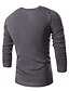 cheap Men&#039;s Tops-Men&#039;s Daily / Sports / Work Print Solid Colored Long Sleeve Regular Pullover Black / Gray / Wine L / XL / XXL
