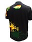 Χαμηλού Κόστους Ανδρικά Τοπ-Ανδρικά T-shirt Στάμπα Μαύρο / Κοντομάνικο