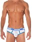 cheap Men&#039;s Briefs Underwear-Men&#039;s 1 Piece Briefs Underwear Solid Colored White Black Blue S M L