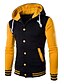 cheap Men&#039;s Hoodies &amp; Sweatshirts-Men&#039;s Sports Active Long Sleeve Hoodie Jacket - Color Block Red L / Spring / Fall / Winter