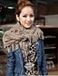 cheap Women&#039;s Scarves-Unisex Knitwear Wool Blend Cute Party Work Casual Winter Gray Red