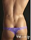 cheap Men&#039;s Exotic Underwear-Men&#039;s Briefs Underwear Solid Colored Nylon Low Waist Erotic White Black Purple M L XL