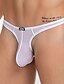 cheap Men&#039;s Exotic Underwear-Men&#039;s Briefs Underwear Solid Colored Polyester Low Waist Erotic White Black Green M L XL
