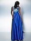 Χαμηλού Κόστους Φορέματα ειδικών περιστάσεων-Γραμμή Α Με Κόσμημα Μακρύ Τούλι / Σαρμέζ Χοροεσπερίδα / Επίσημο Βραδινό Φόρεμα με Διακοσμητικά Επιράμματα με TS Couture®