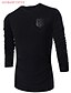 cheap Men&#039;s Tops-Men&#039;s Daily / Sports / Work Print Solid Colored Long Sleeve Regular Pullover Black / Gray / Wine L / XL / XXL