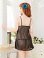 cheap Sexy Lingerie-Women&#039;s Robes Ultra Sexy Suits Nightwear Black S M L / Lace