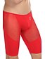 cheap Men&#039;s Exotic Underwear-Men&#039;s Ice Silk Long Johns Solid Colored White Black Red M L XL