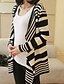 cheap Women&#039;s Sweaters-Women&#039;s Fine Stripe Classical Stripe Irregular Long Sleeve Loose Cardigan More Ways