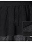 abordables Robes Femme-Femme Grandes Tailles Manches Evasées Ample Robe - Découpé, Couleur Pleine / Mosaïque Col en V Au dessus du genou