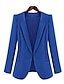 cheap Women&#039;s Outerwear-Women&#039;s Work Simple Casual Plus Size Blazer-Solid Colored / Spring / Fall