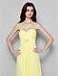 cheap Bridesmaid Dresses-Sheath / Column Bridesmaid Dress Sweetheart Sleeveless Elegant Floor Length Georgette with Ruched / Beading / Side Draping