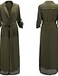 cheap Women&#039;s Dresses-Women&#039;s Vintage Batwing Sleeve Cotton A Line / Loose / Swing Dress - Solid Colored Split Maxi V Neck / Deep V / Fall