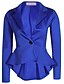 cheap Women&#039;s Coats &amp; Trench Coats-LAL   Women&#039;s Black Coats &amp; Jackets , Casual / Work Asymmetrical Long Sleeve