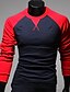 Χαμηλού Κόστους Ανδρικά Μπλουζάκια &amp; Φανελάκια-Ανδρικά T-shirt Αθλητικά / Δουλειά Βαμβάκι Μονόχρωμο Κρασί / Μακρυμάνικο